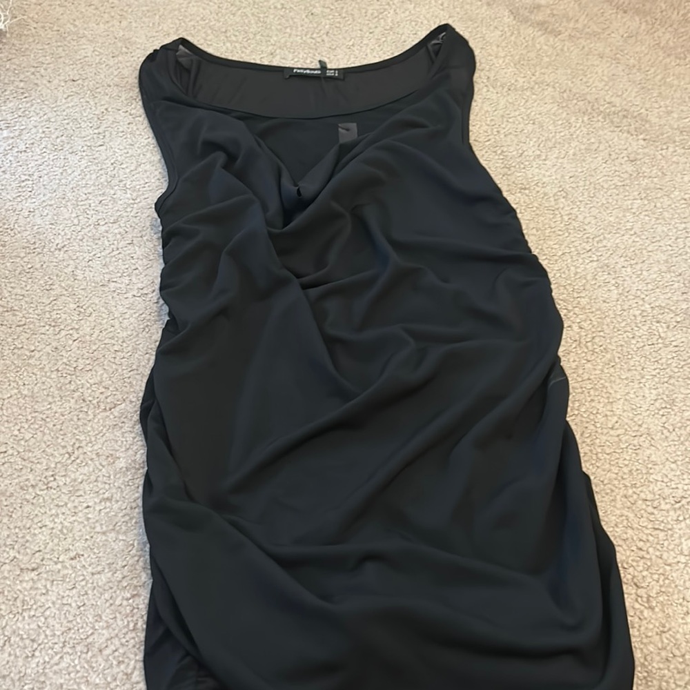 Black sleeveless top